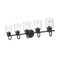 Z-Lite Kinsley 5 Light Vanity, Matte Black And Clear Seeded 340-5V-MB - alternate 3